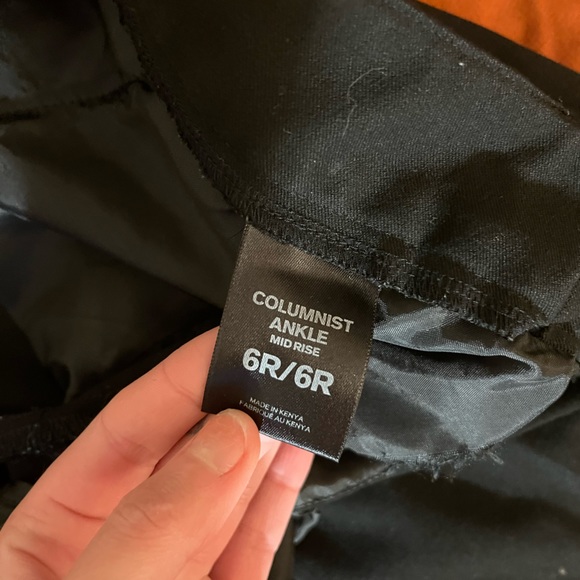 Express Black Columnist Mid Rise Dress Pants - Picture 3 of 4